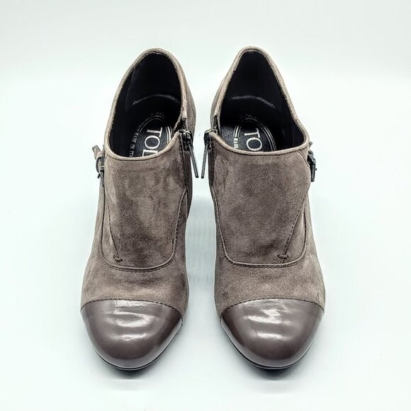 Tod's Italian Suede Leather Toe Studded Heel Boots - EU 35 - Picture 2 of 12